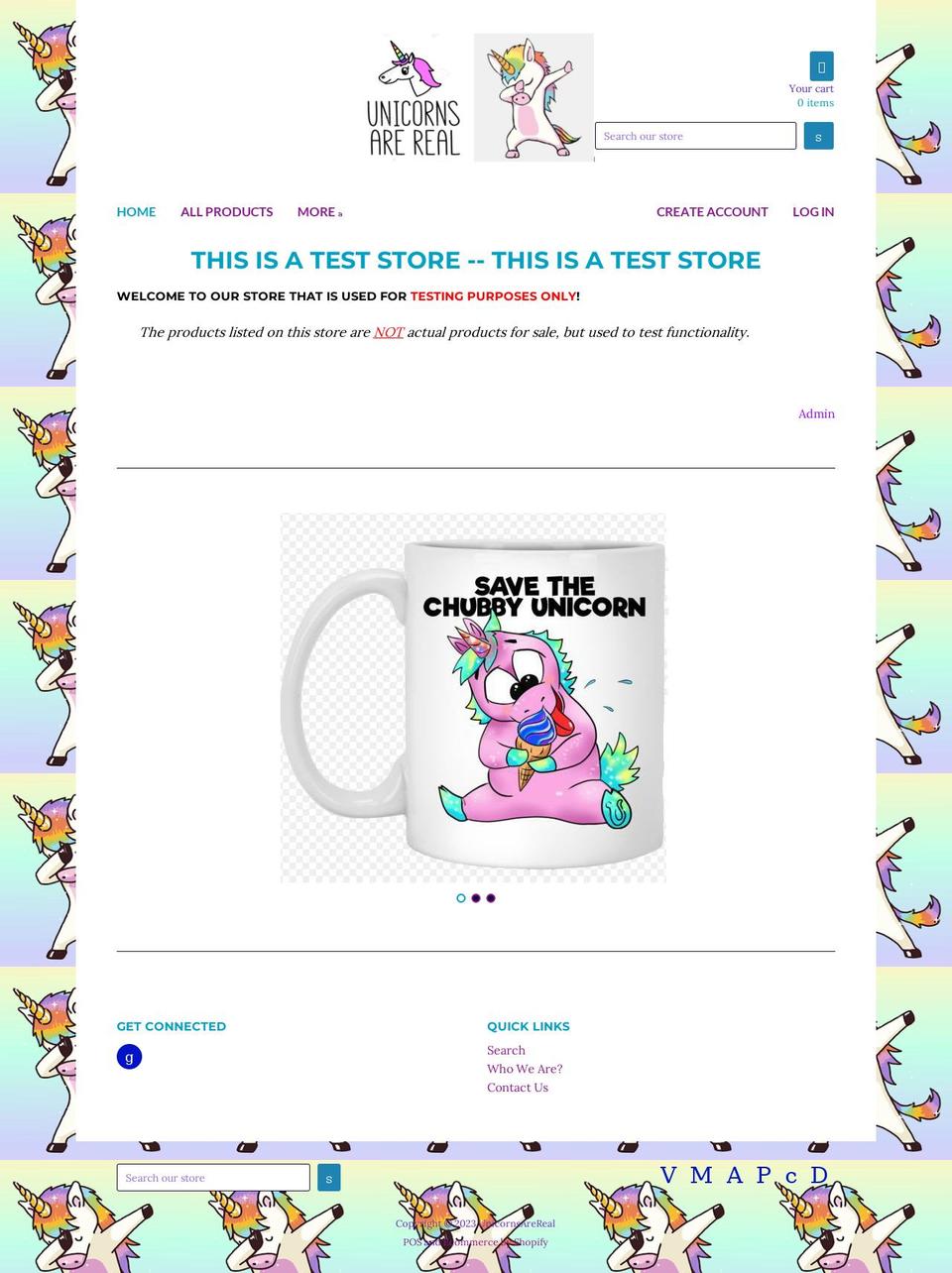 Unicorn Shopify theme site example ca-unicornsarereal-test.com