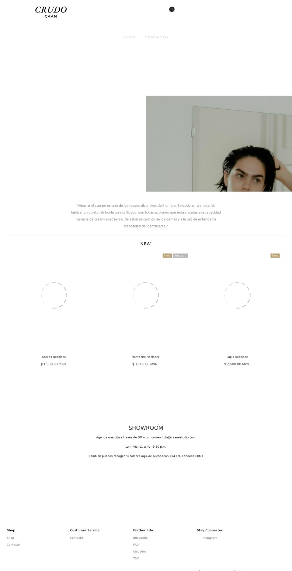 caanestudio.com shopify website screenshot