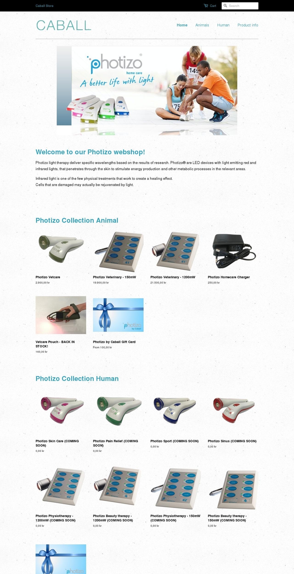 caballstore.com — Shopify storefront screenshot