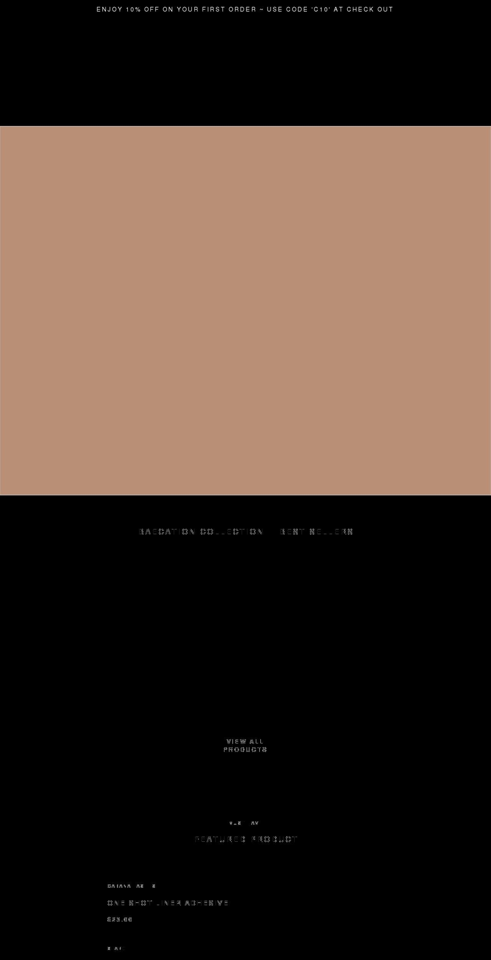 cabanalashes.com shopify website screenshot