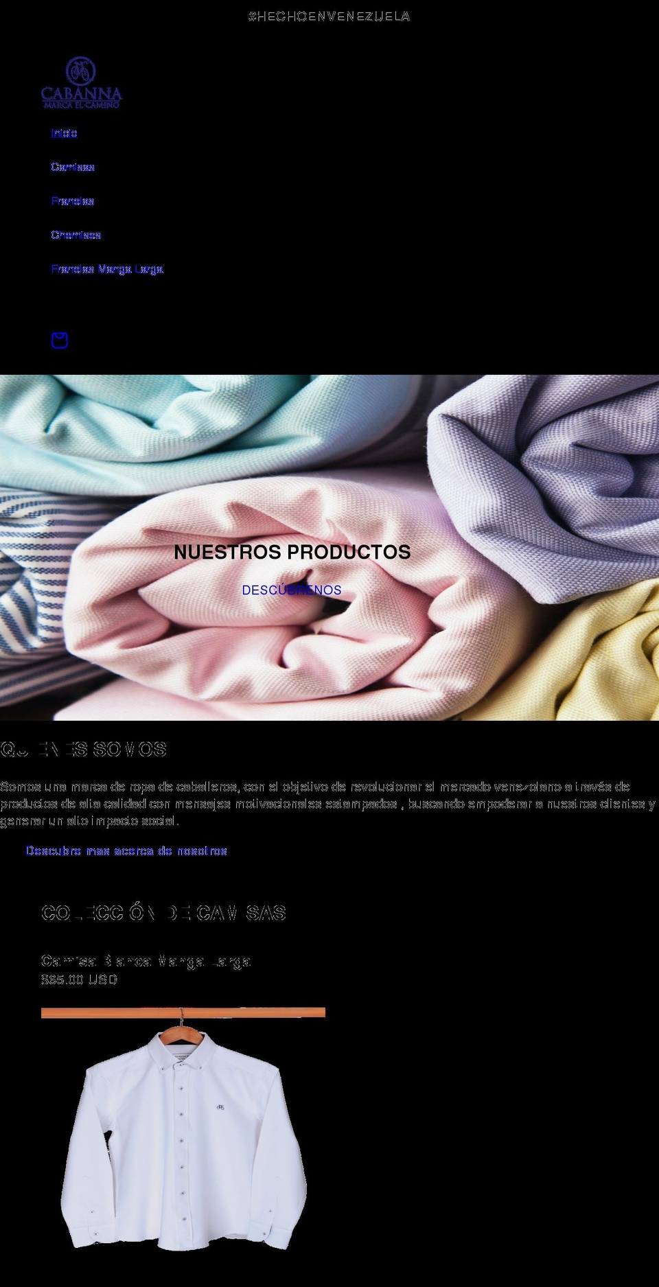 cabannaweb.com shopify website screenshot