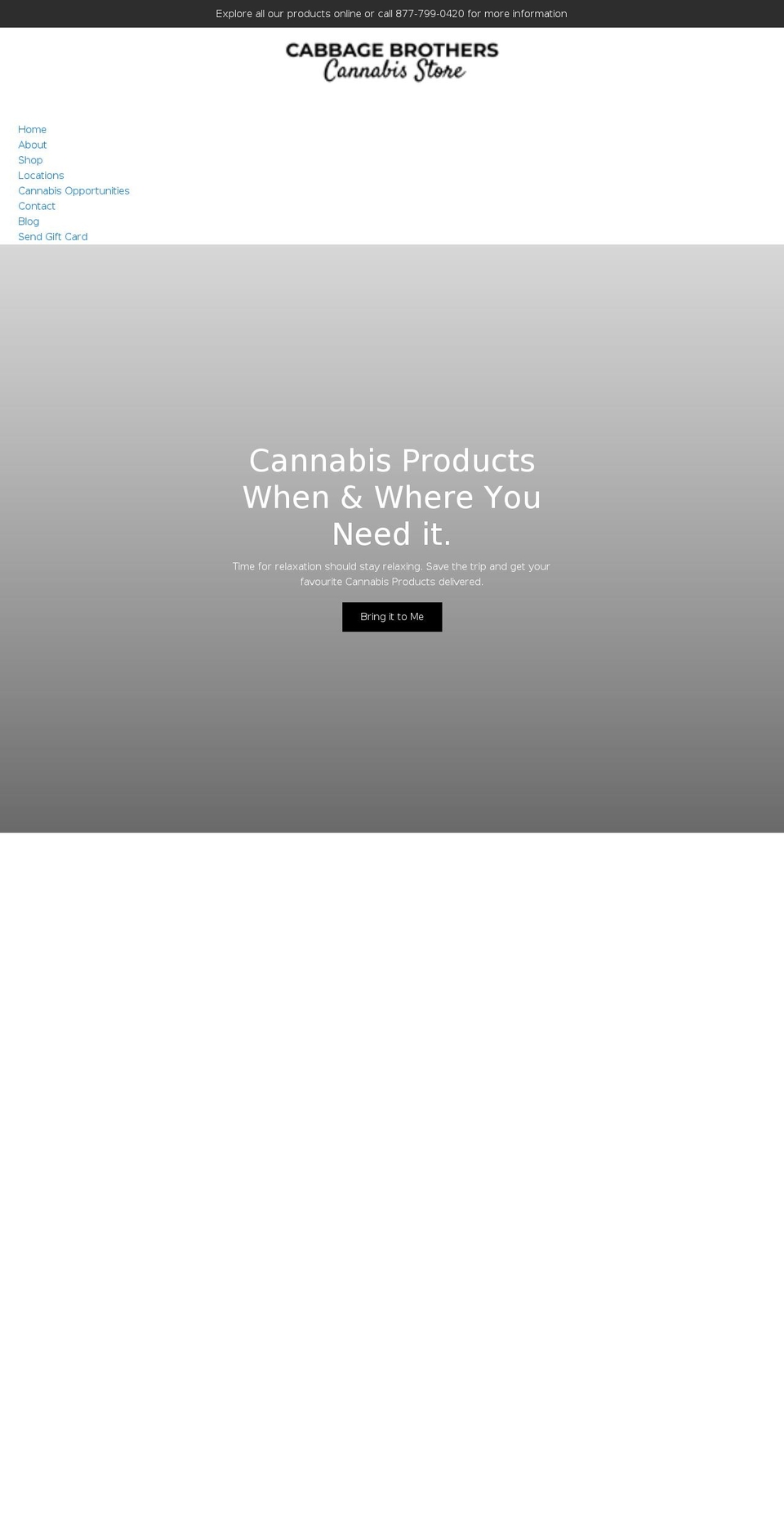 cabbagebros.com shopify website screenshot