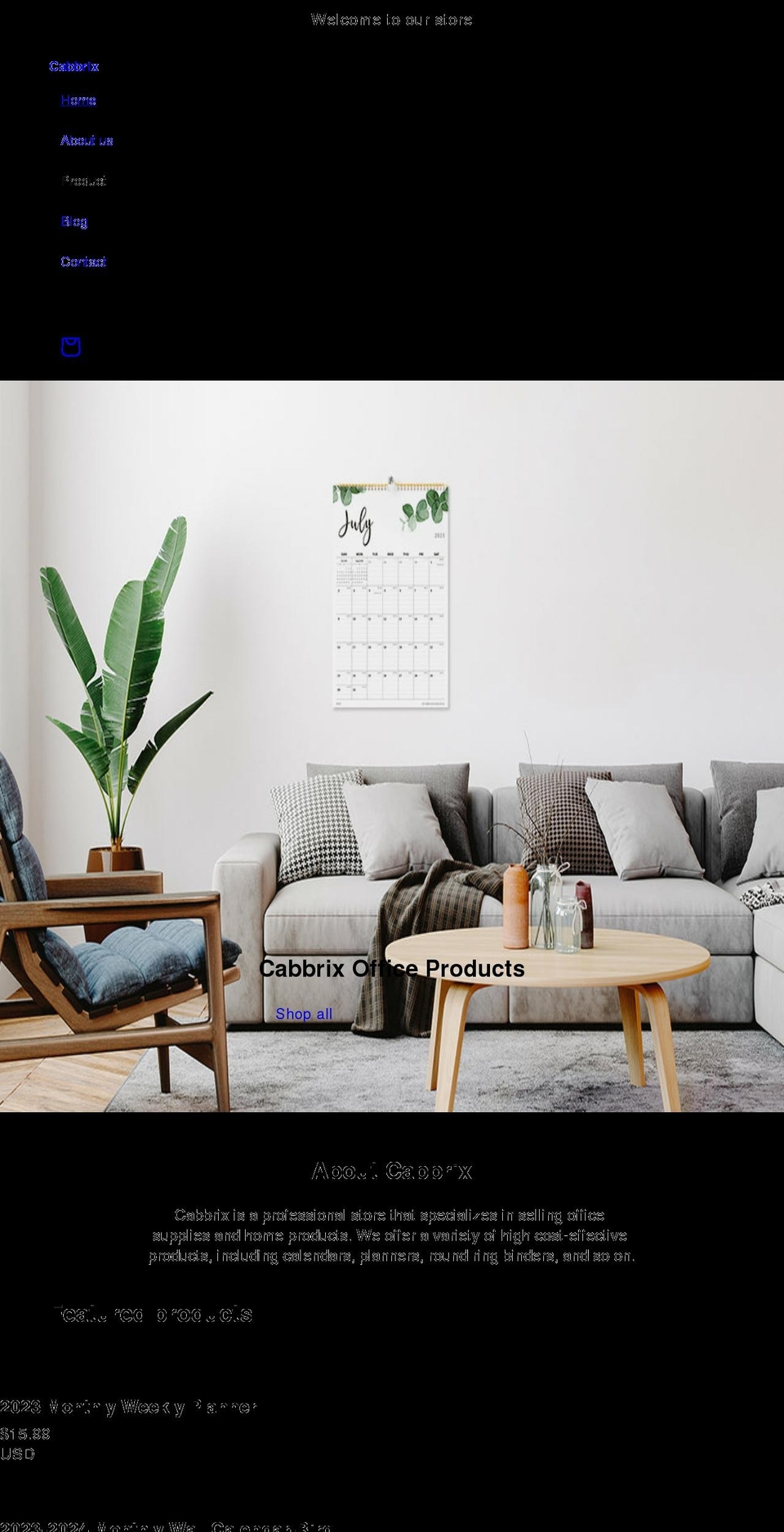 cabbrix-usa.com shopify website screenshot