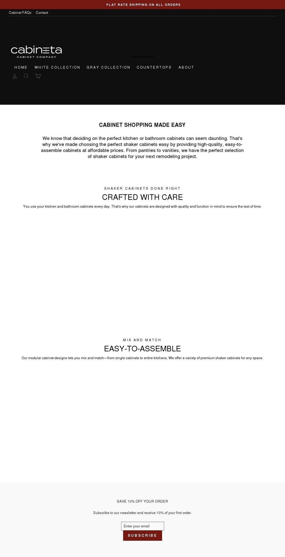 cabineta.com shopify website screenshot