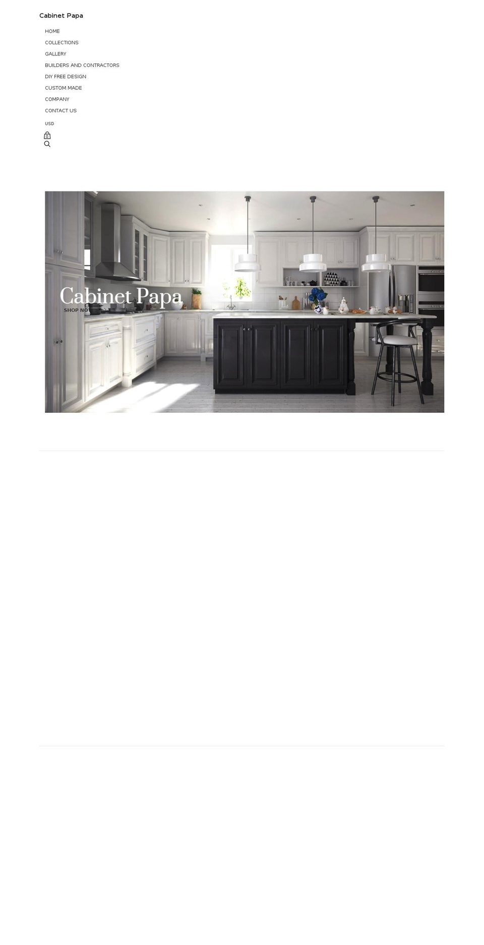 cabinetpapa.com — Shopify storefront screenshot