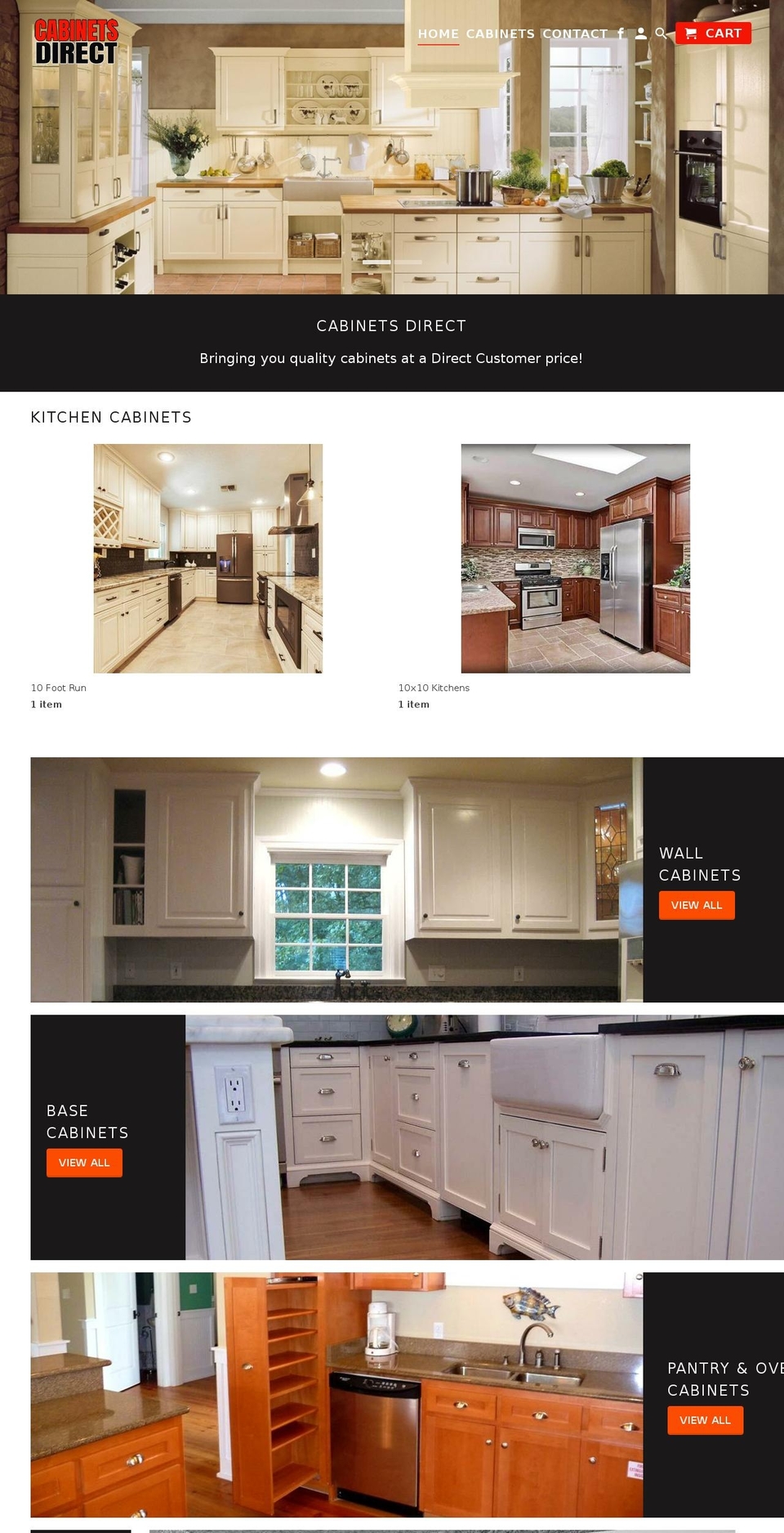 cabinetsdirect-fl.com — Shopify storefront screenshot