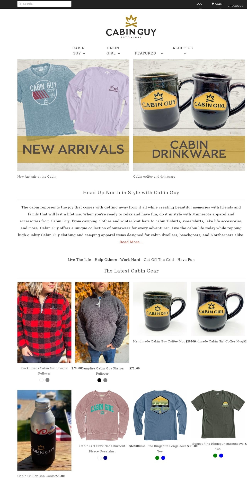 cabinguy.com shopify website screenshot