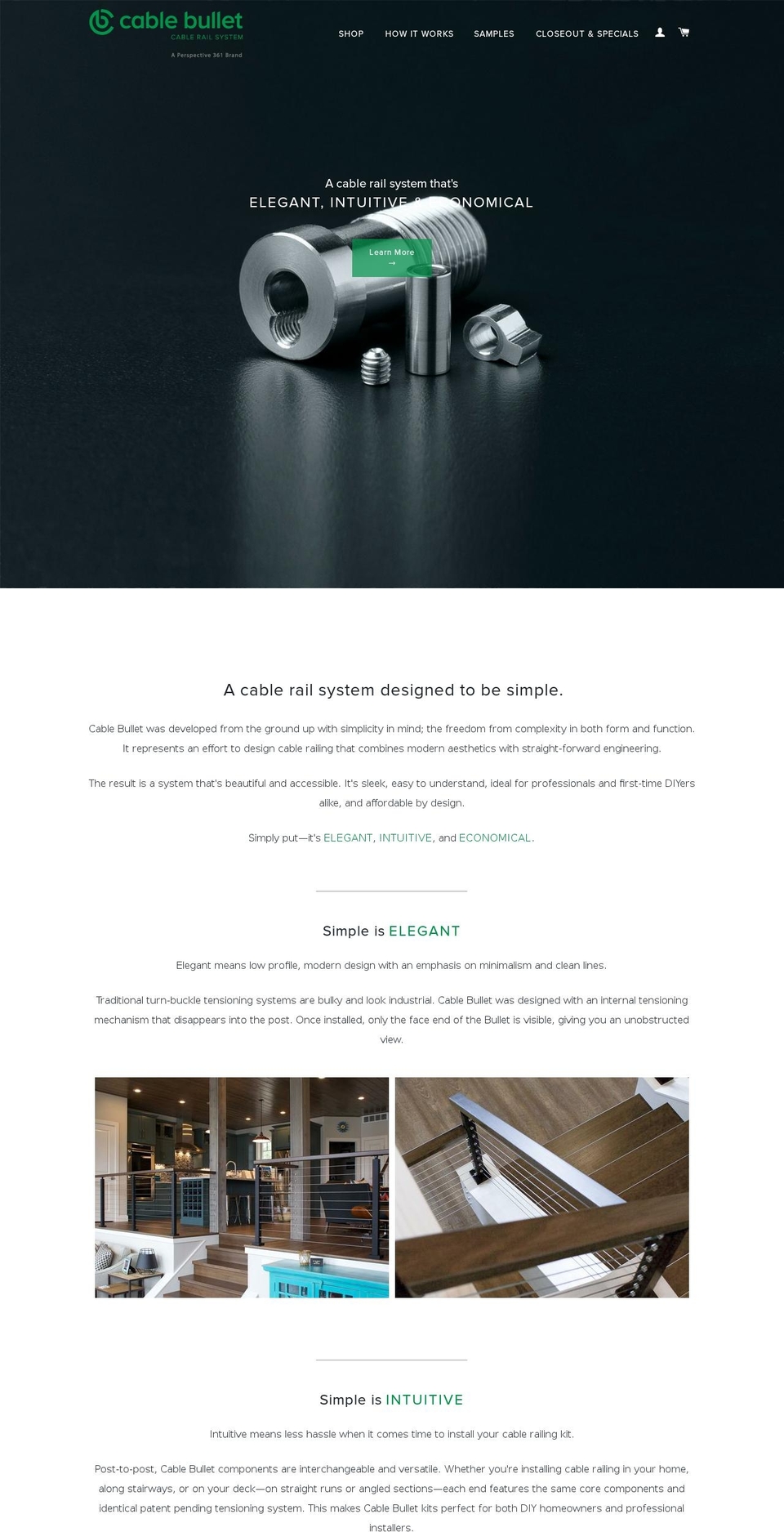 cablebullet.com shopify website screenshot