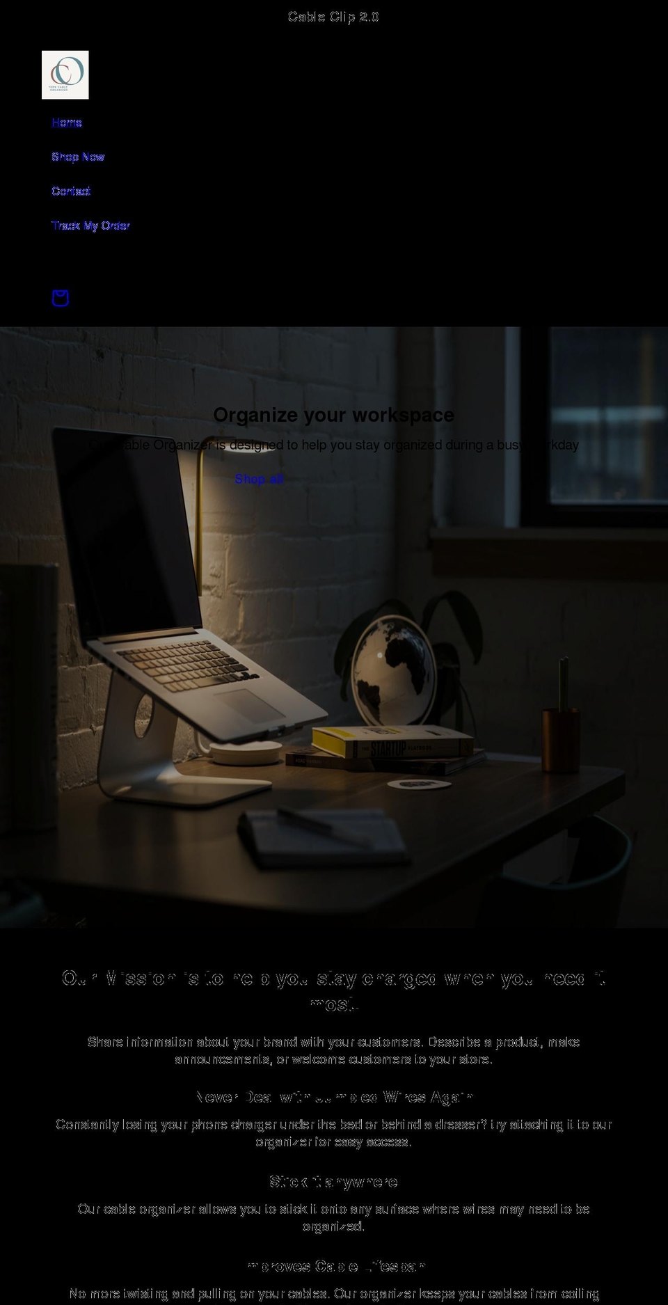 cableclip.net shopify website screenshot