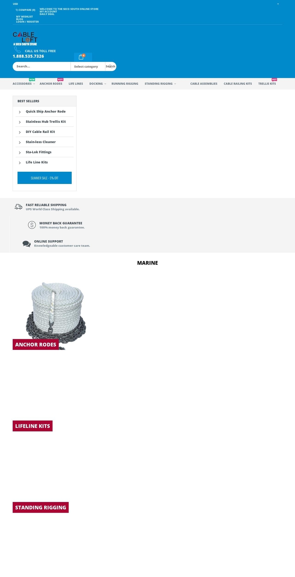 cableloft.com shopify website screenshot