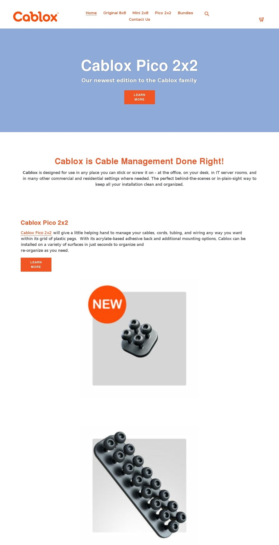 cablox.com shopify website screenshot