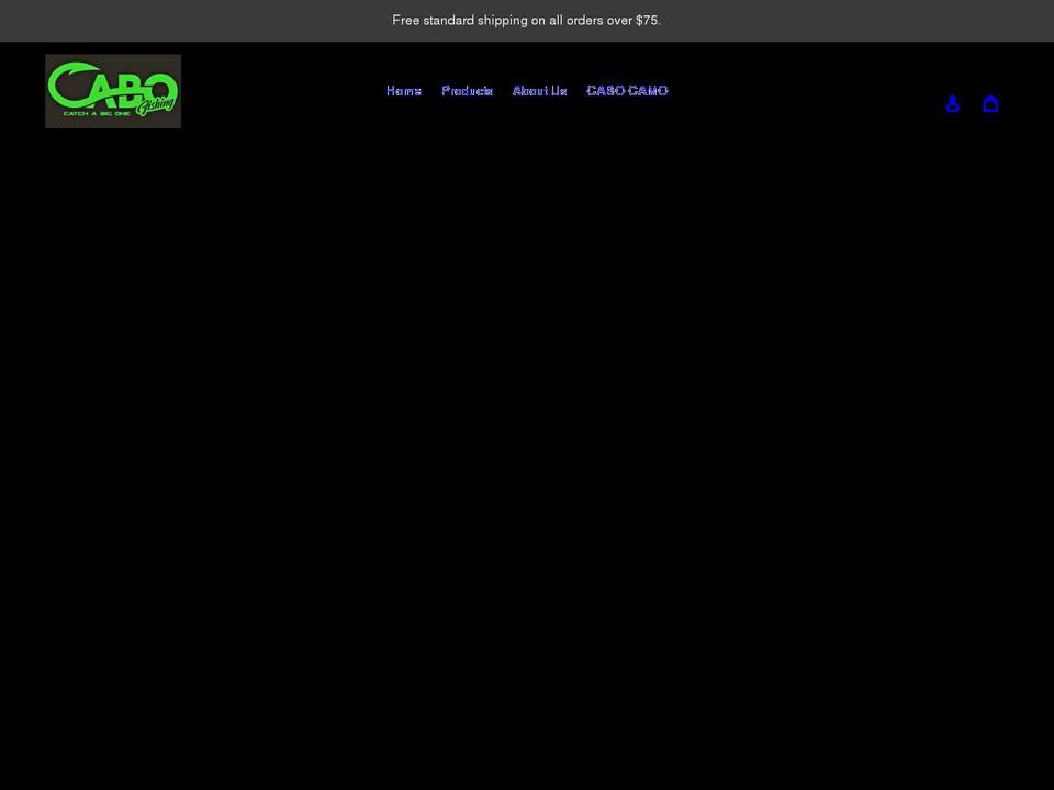 cabofishingapparel.com shopify website screenshot