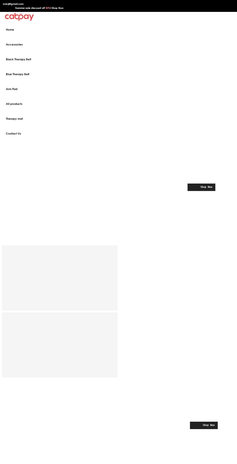 cabpay.net shopify website screenshot