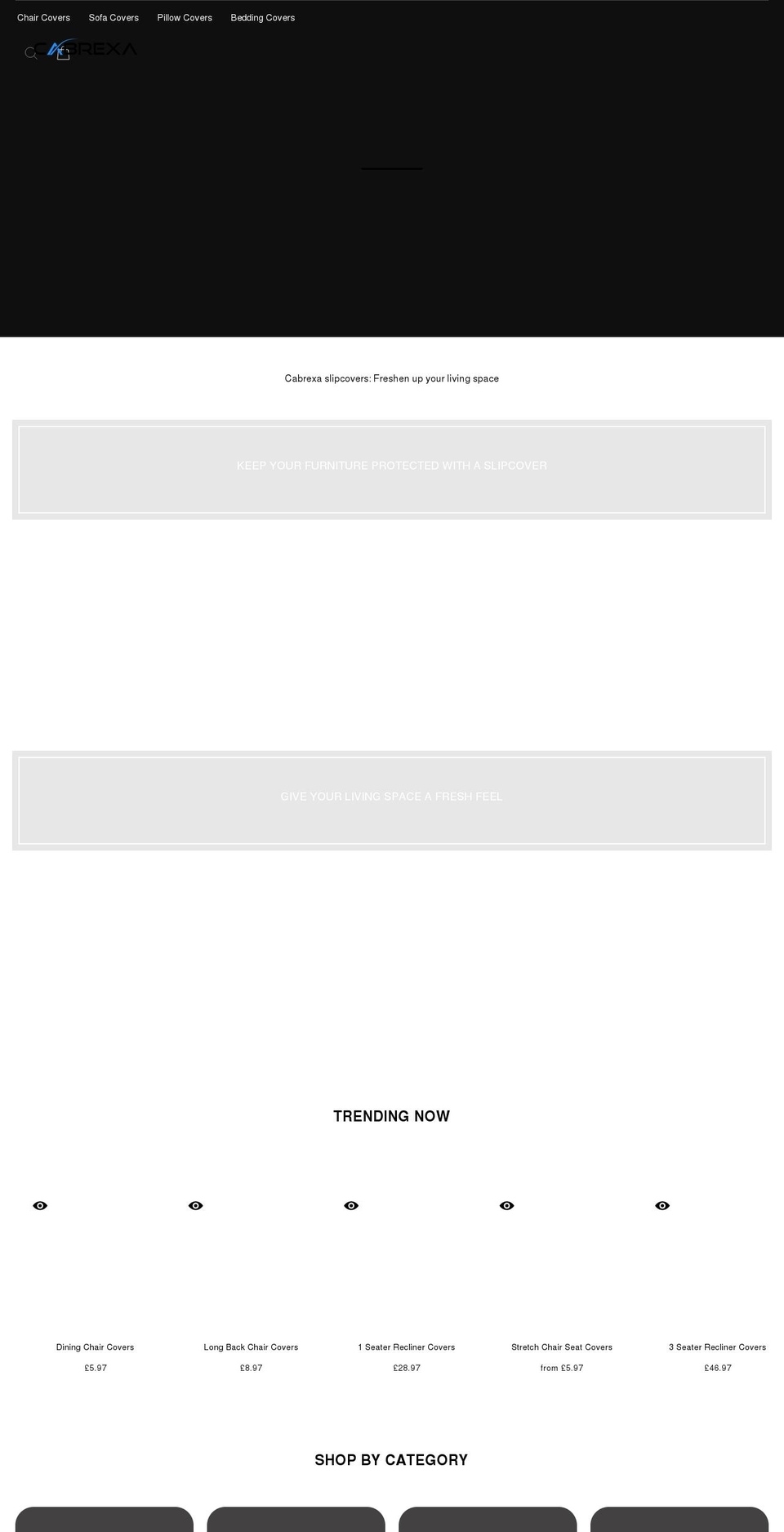cabrexa.co.uk shopify website screenshot