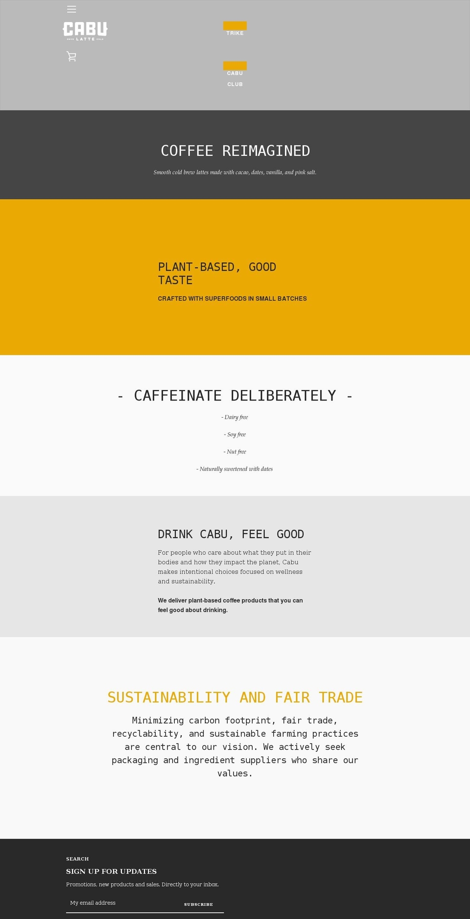 cabulatte.com shopify website screenshot