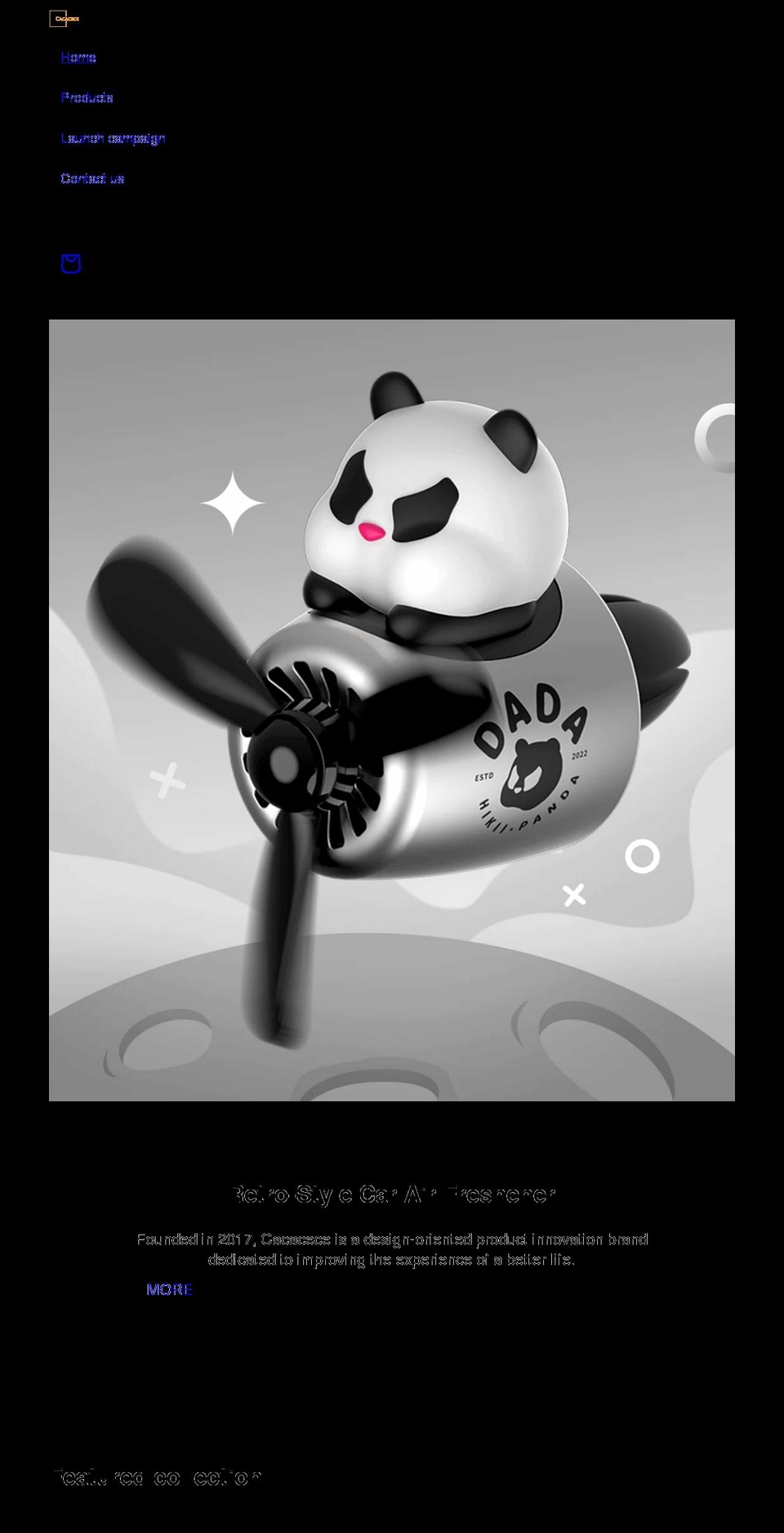 cacacece.com shopify website screenshot