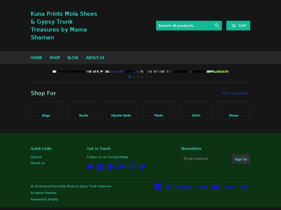cacaoshamans.com shopify website screenshot