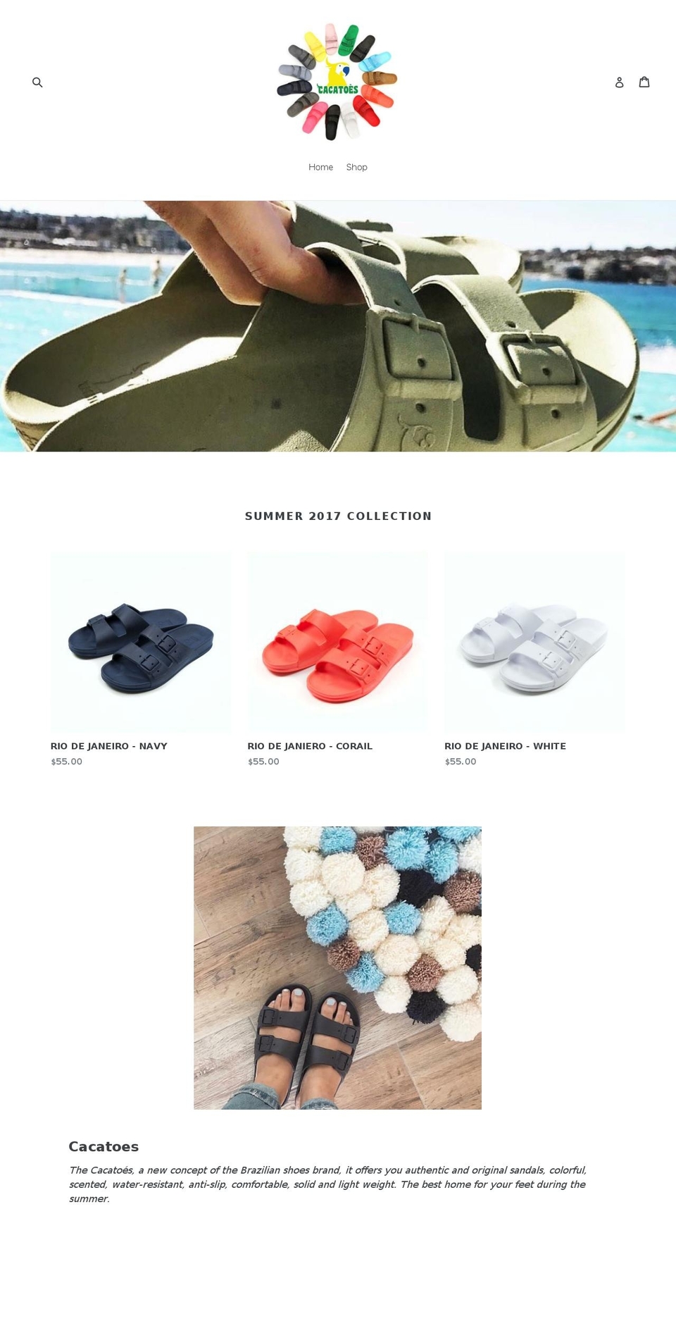 cacatoesdoaus.com — Shopify storefront screenshot