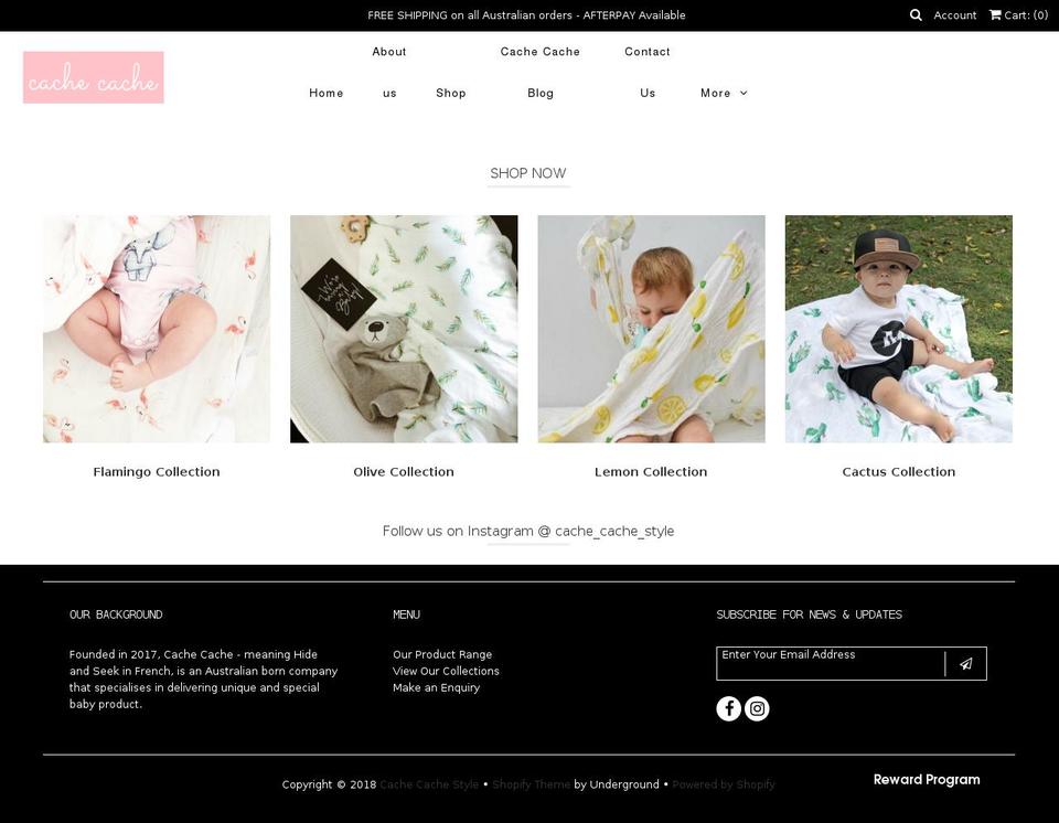 cachecachestyle.com — Shopify storefront screenshot