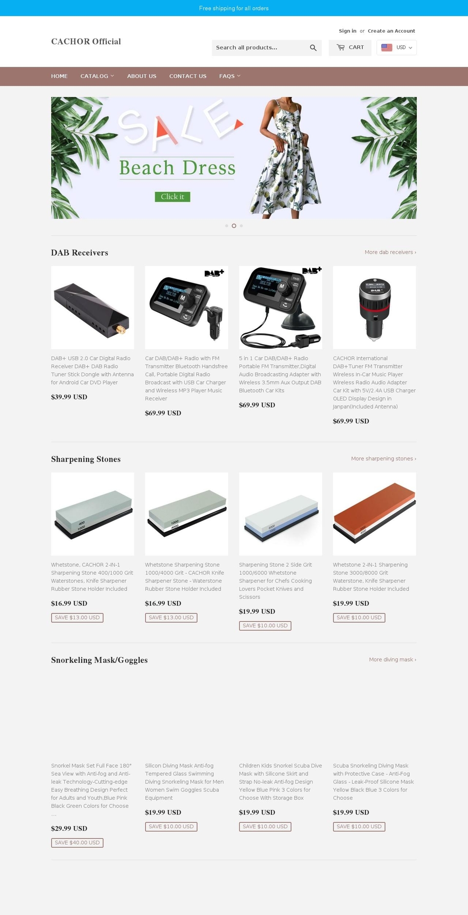 cachor.com shopify website screenshot