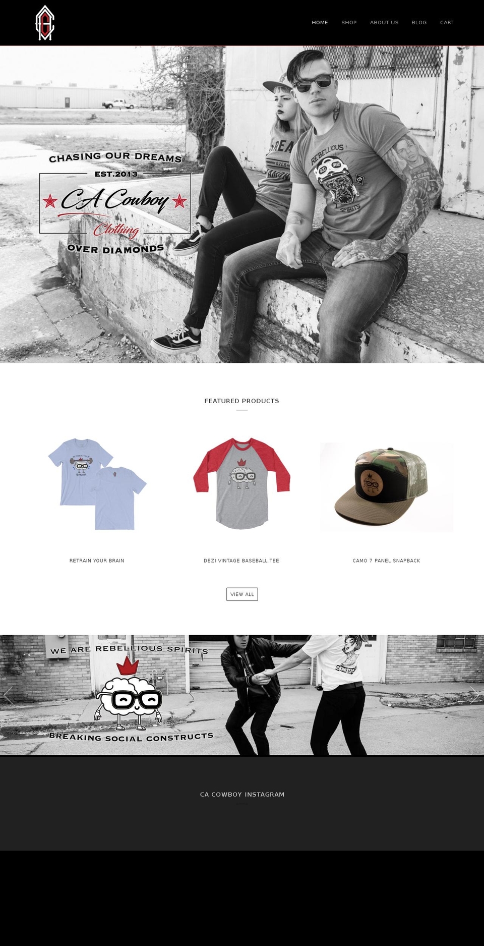 cacowboyclothing.com — Shopify storefront screenshot