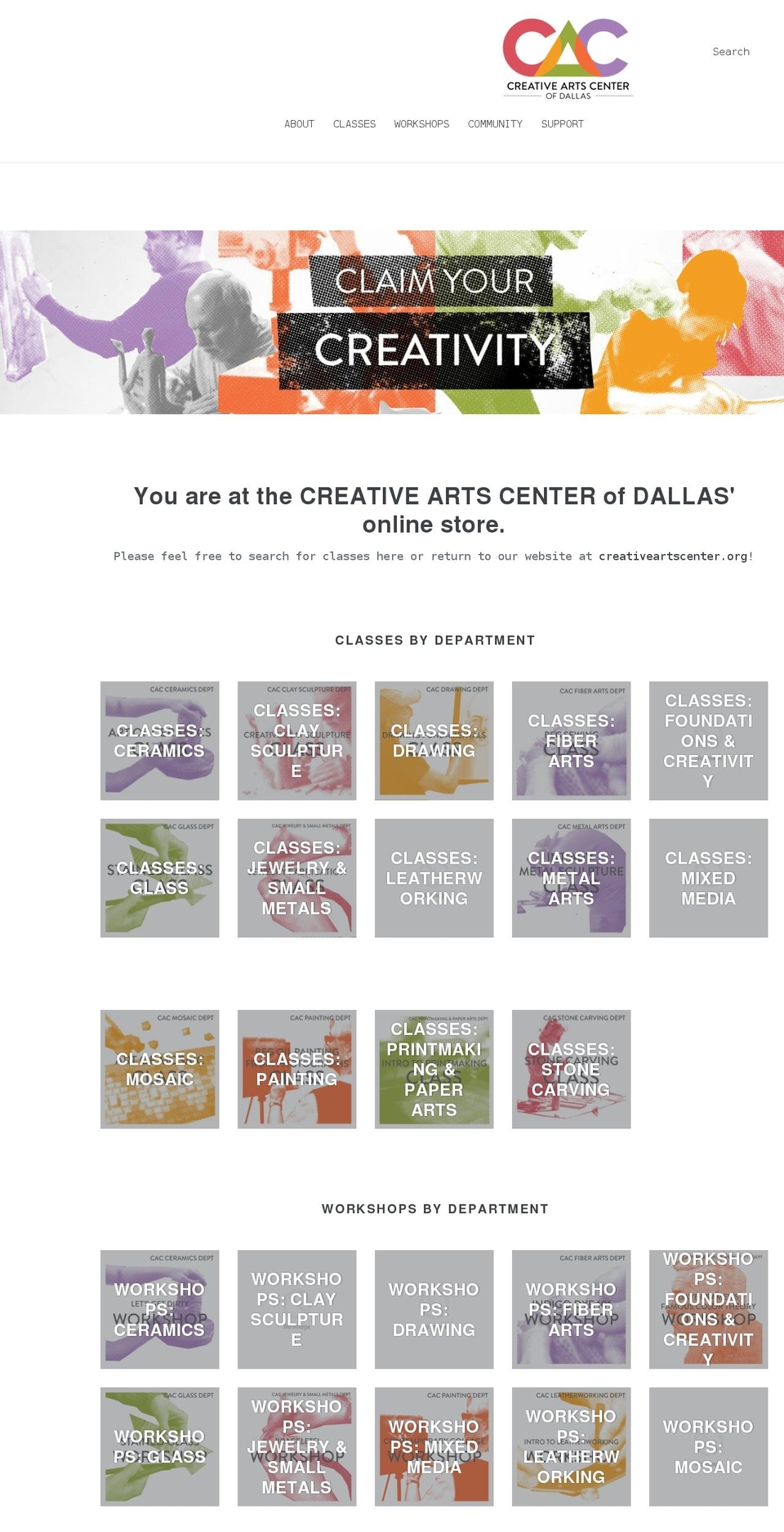 cacregistrar.com shopify website screenshot