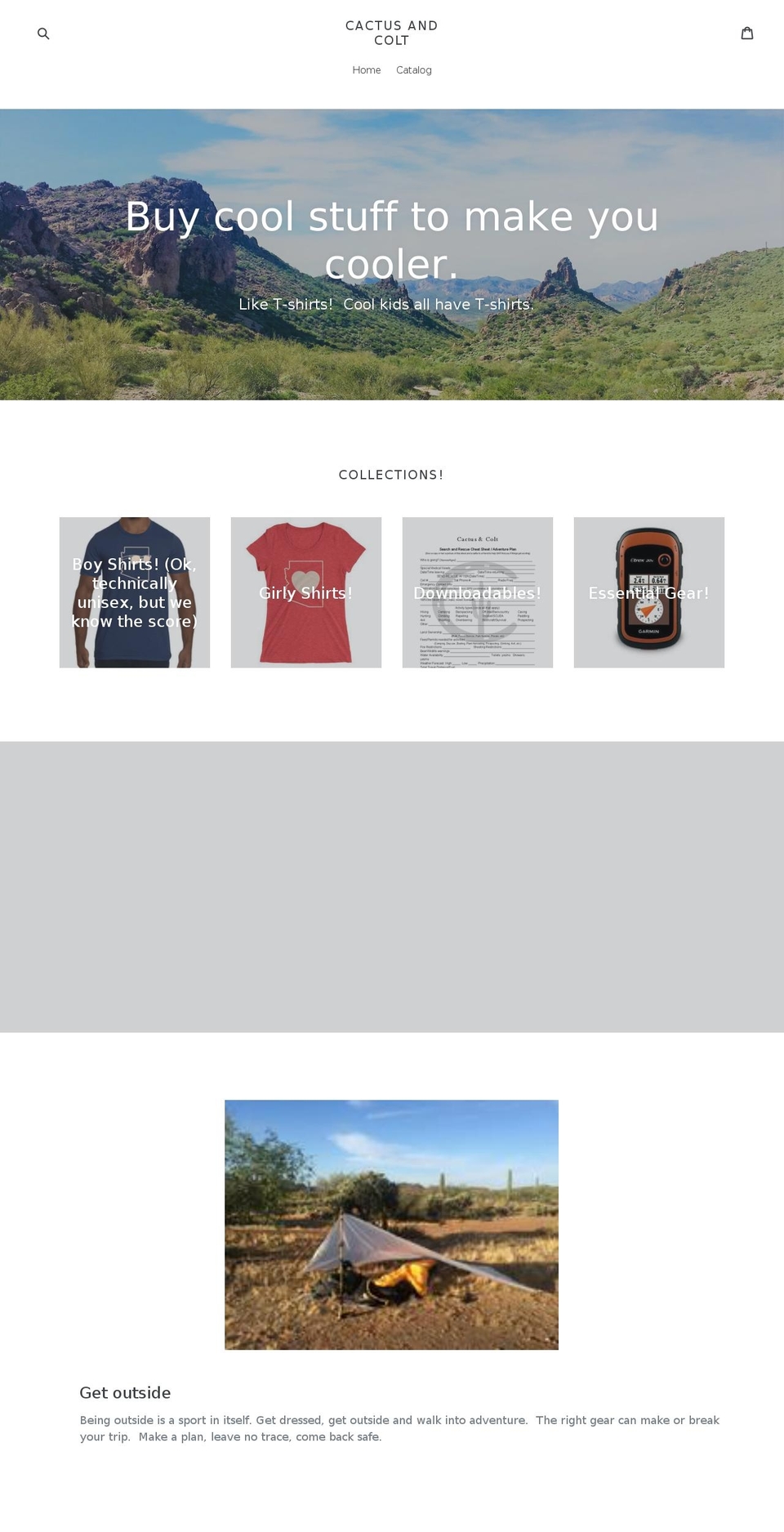cactusandcolt.com — Shopify storefront screenshot