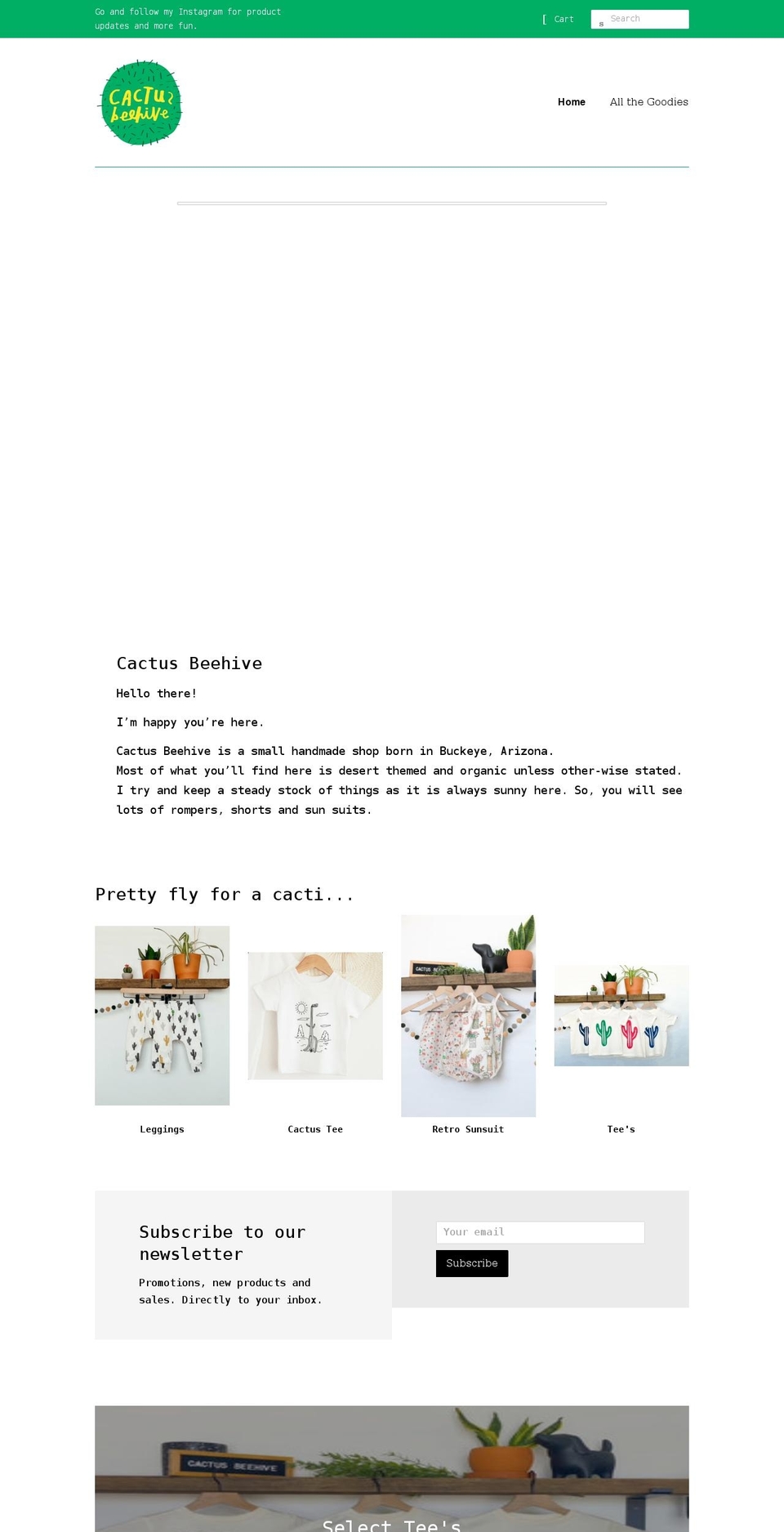 cactusbeehive.shop shopify website screenshot