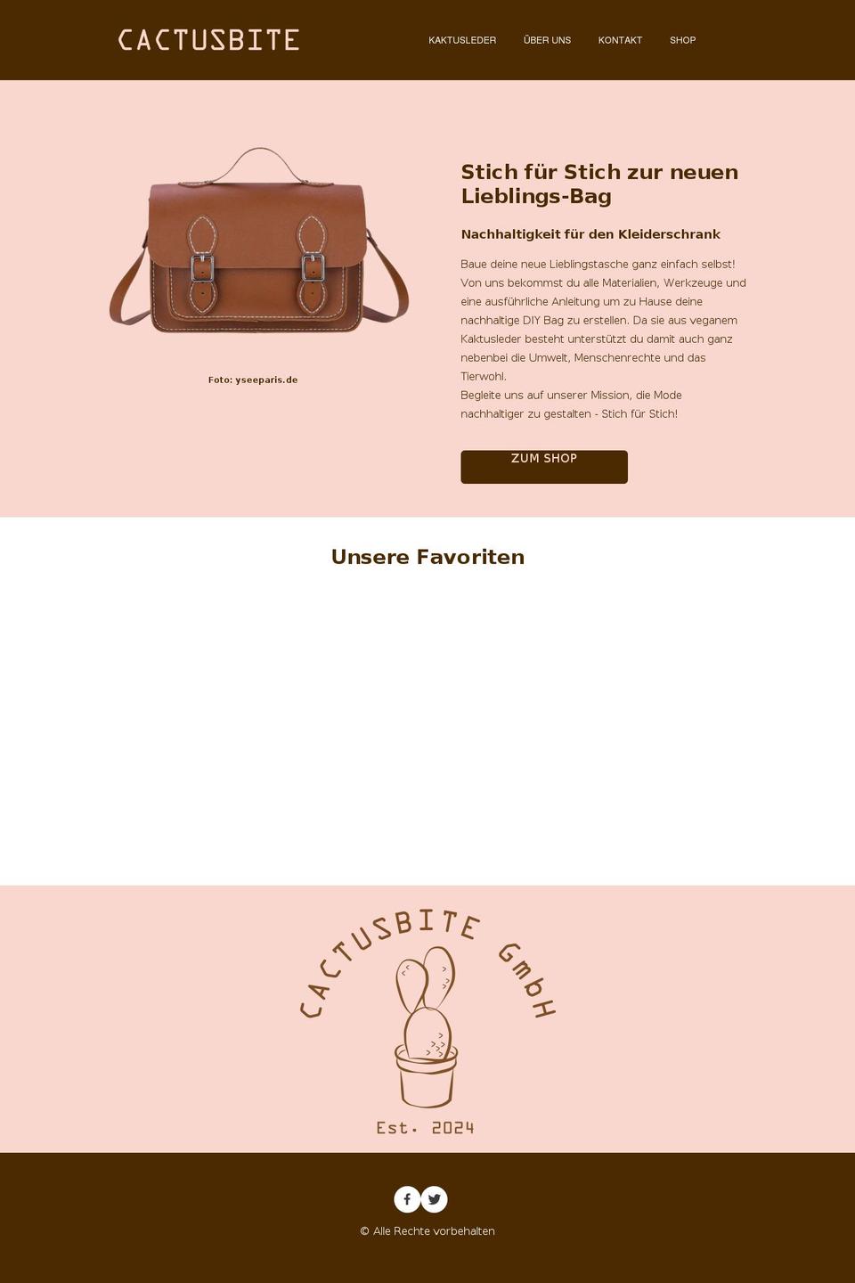 cactusbite.com — Shopify storefront screenshot
