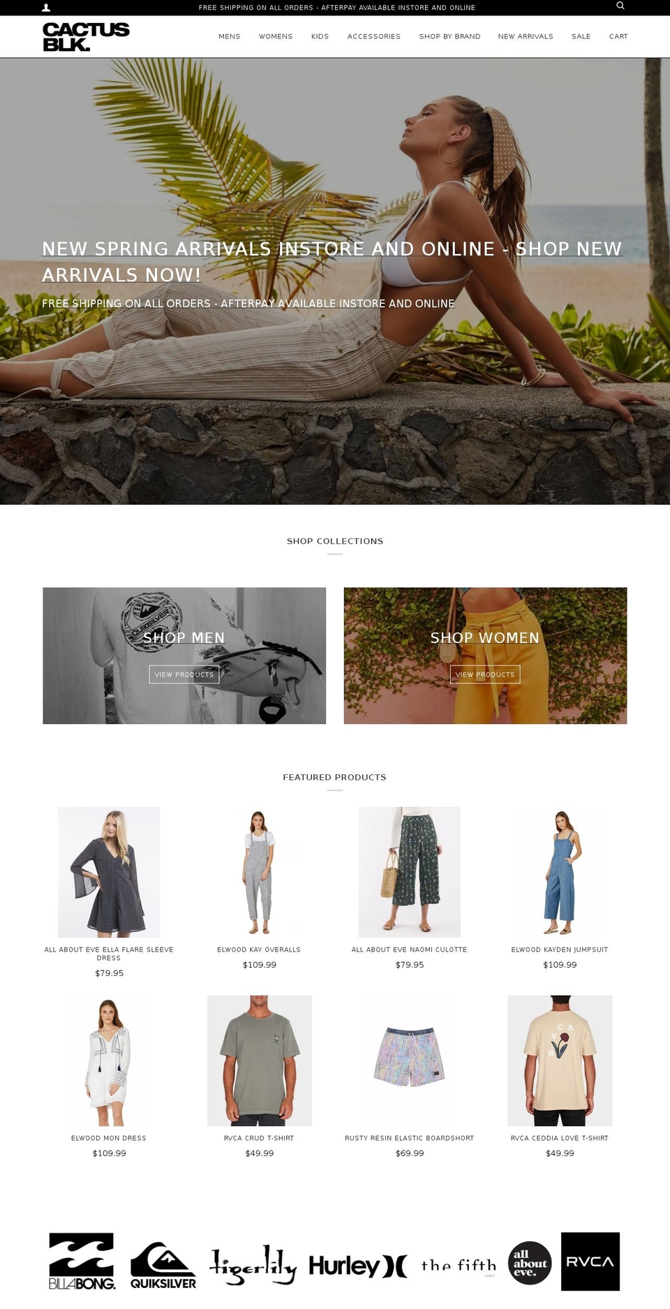 cactusblk.com.au shopify website screenshot