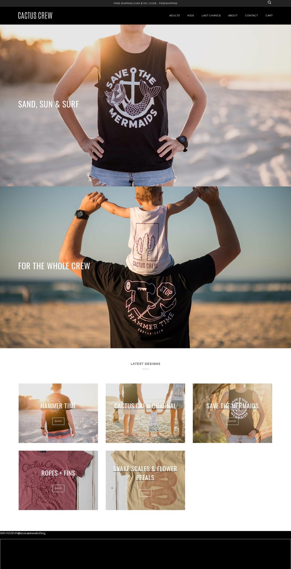 cactuscrew.com.au shopify website screenshot