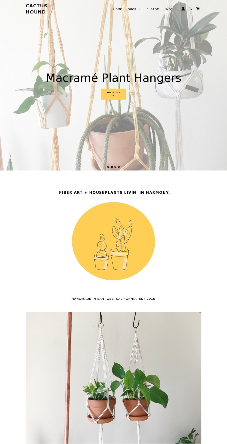 cactushound.com — Shopify storefront screenshot