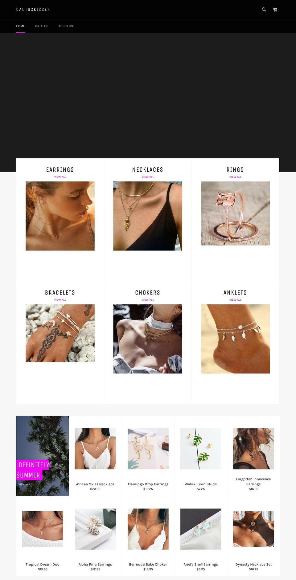 cactuskisser.com — Shopify storefront screenshot