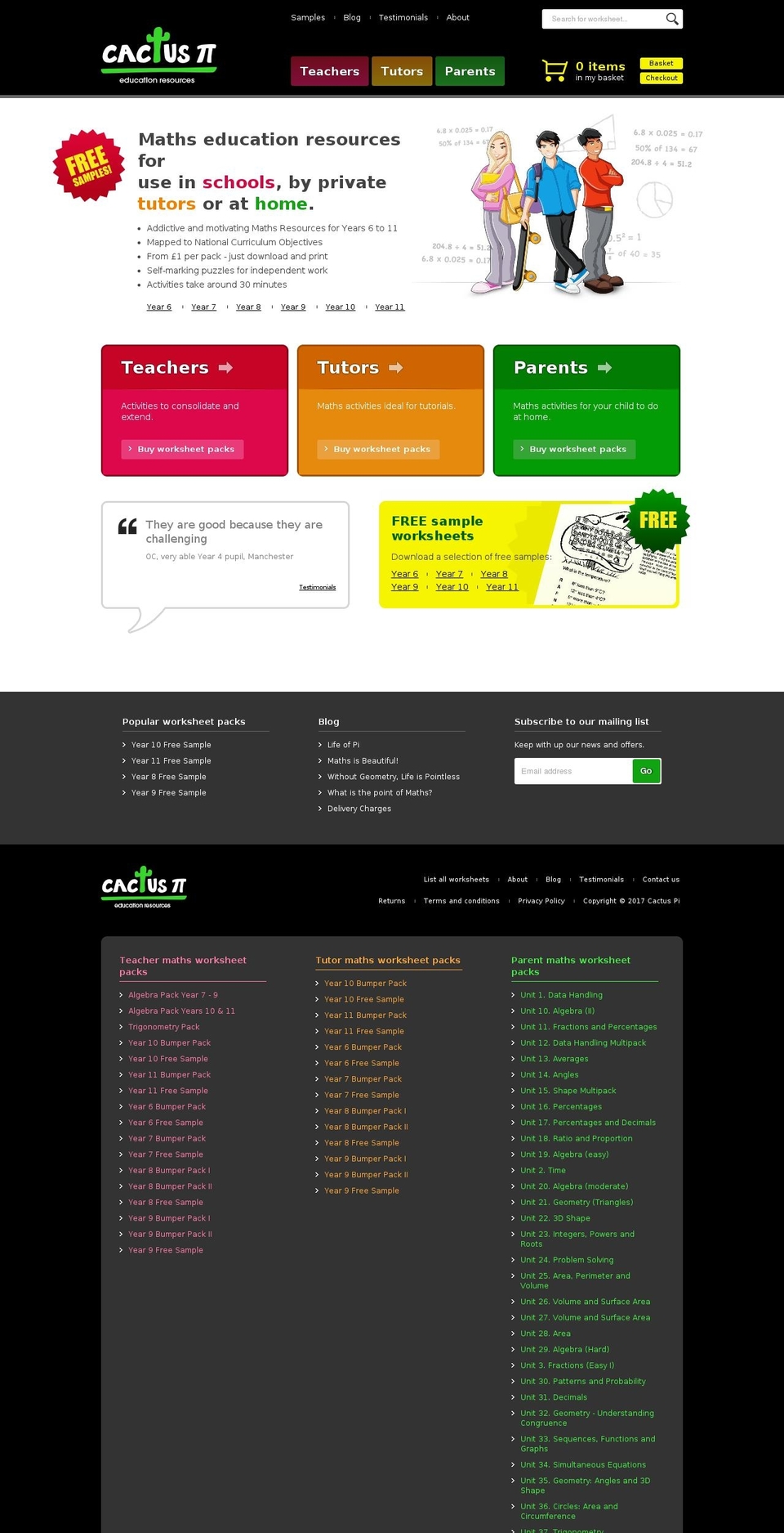 cactuspi.com shopify website screenshot