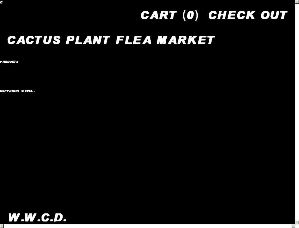 cactusplantfleamarket.com shopify website screenshot