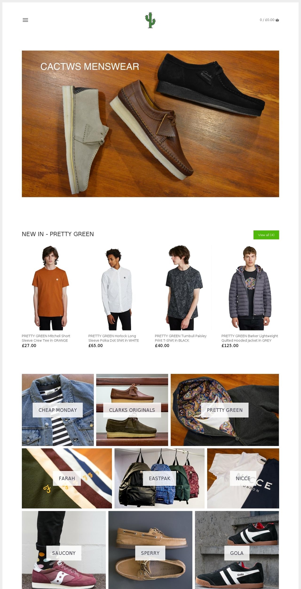 cactws.co.uk shopify website screenshot