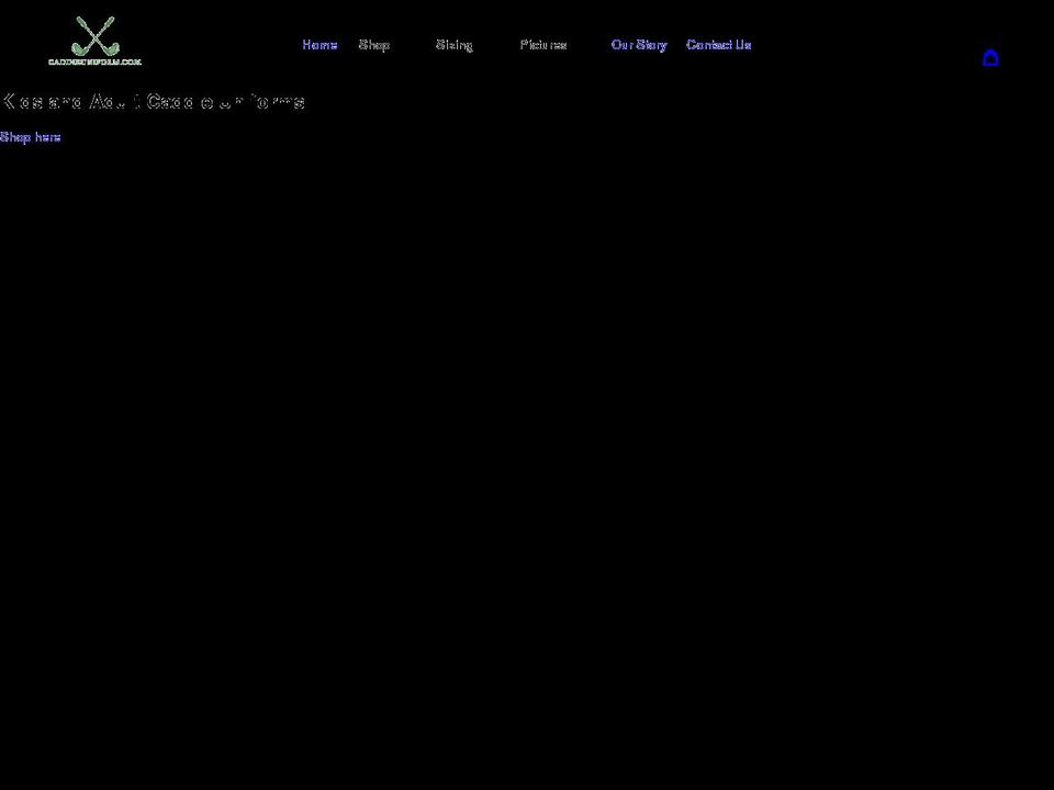 caddieuniform.com shopify website screenshot
