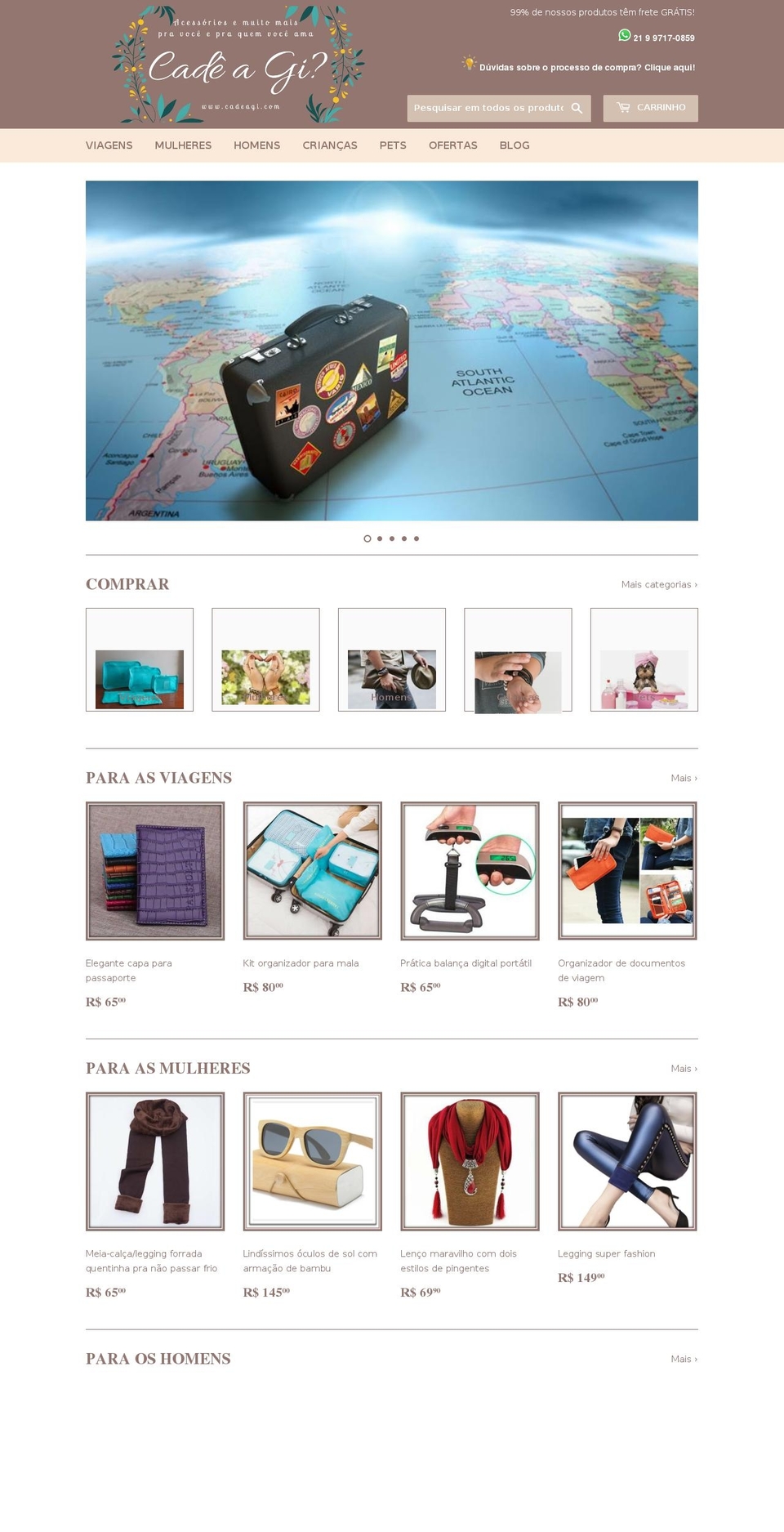 cadeagi.com — Shopify storefront screenshot