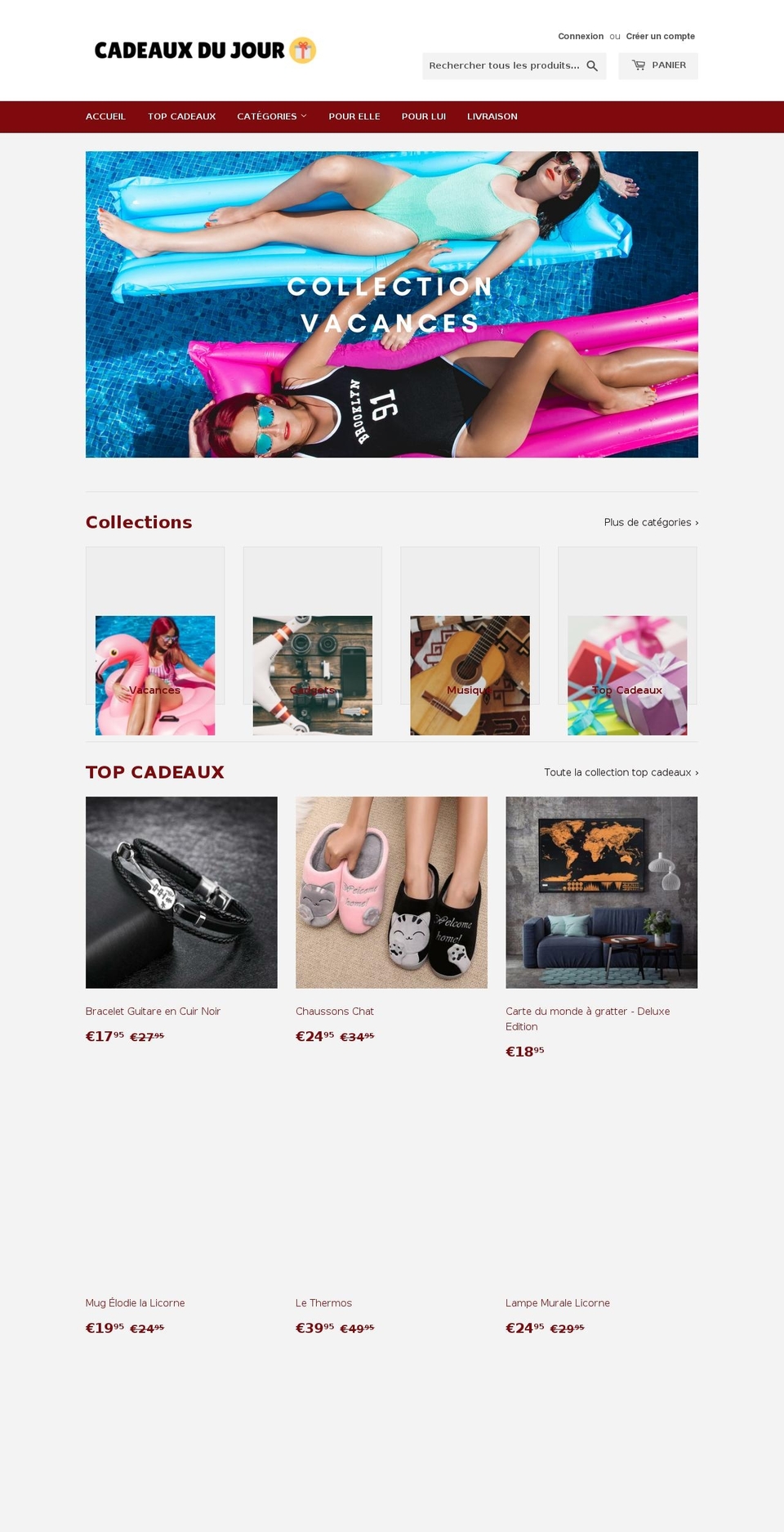 cadeauxdujour.com — Shopify storefront screenshot