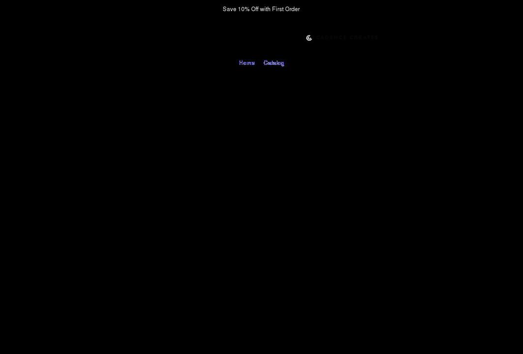 cadencecreatesblanks.com shopify website screenshot