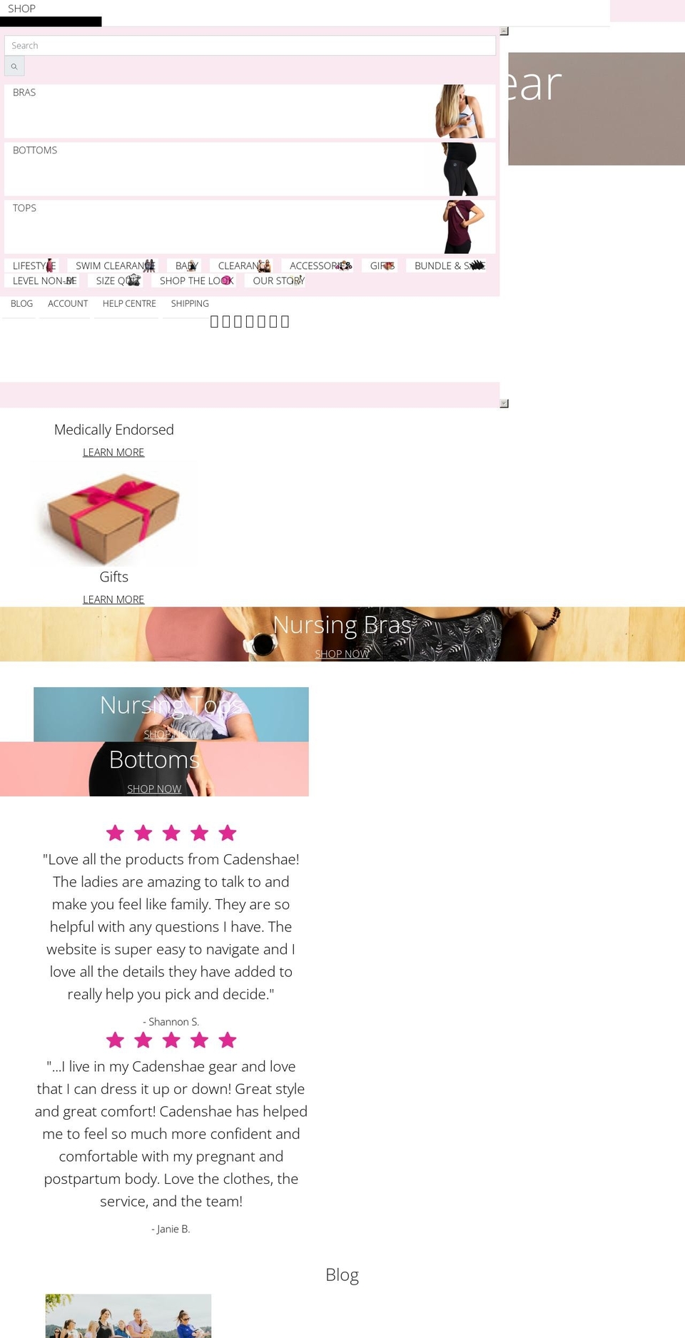 cadenshae.com.au shopify website screenshot