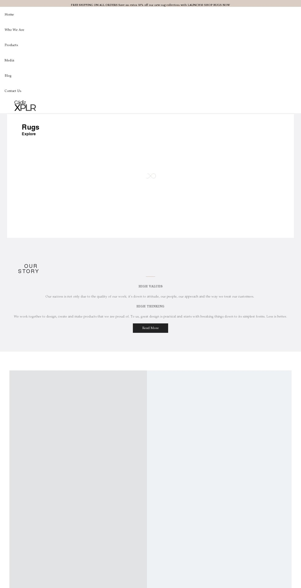 cadizxplr.com shopify website screenshot