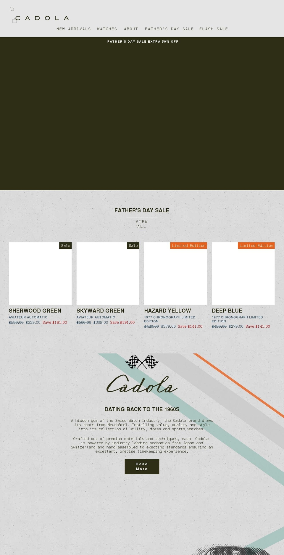 cadola1946.com shopify website screenshot