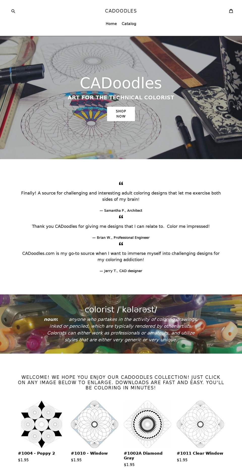 cadoodlegraphics.com — Shopify storefront screenshot