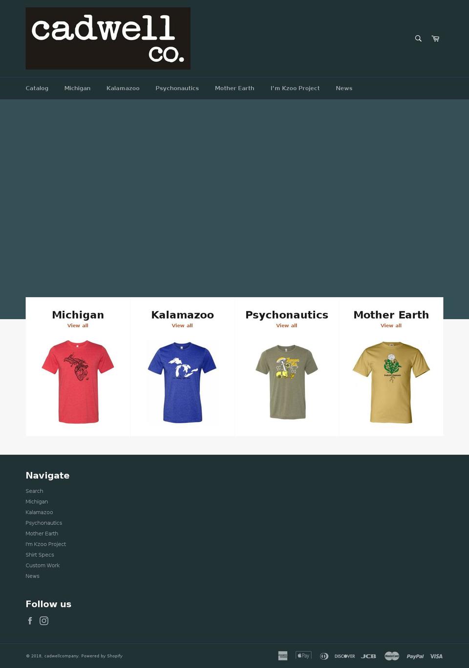 cadwellco.com shopify website screenshot