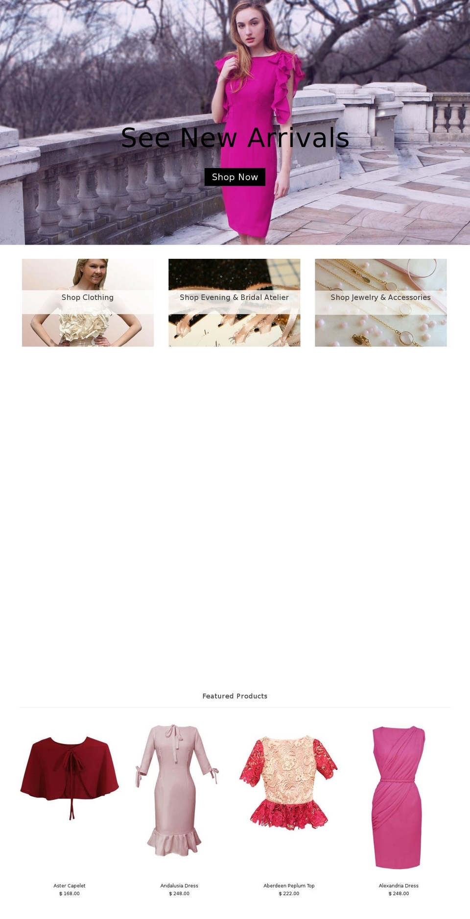 caelinyc.com shopify website screenshot