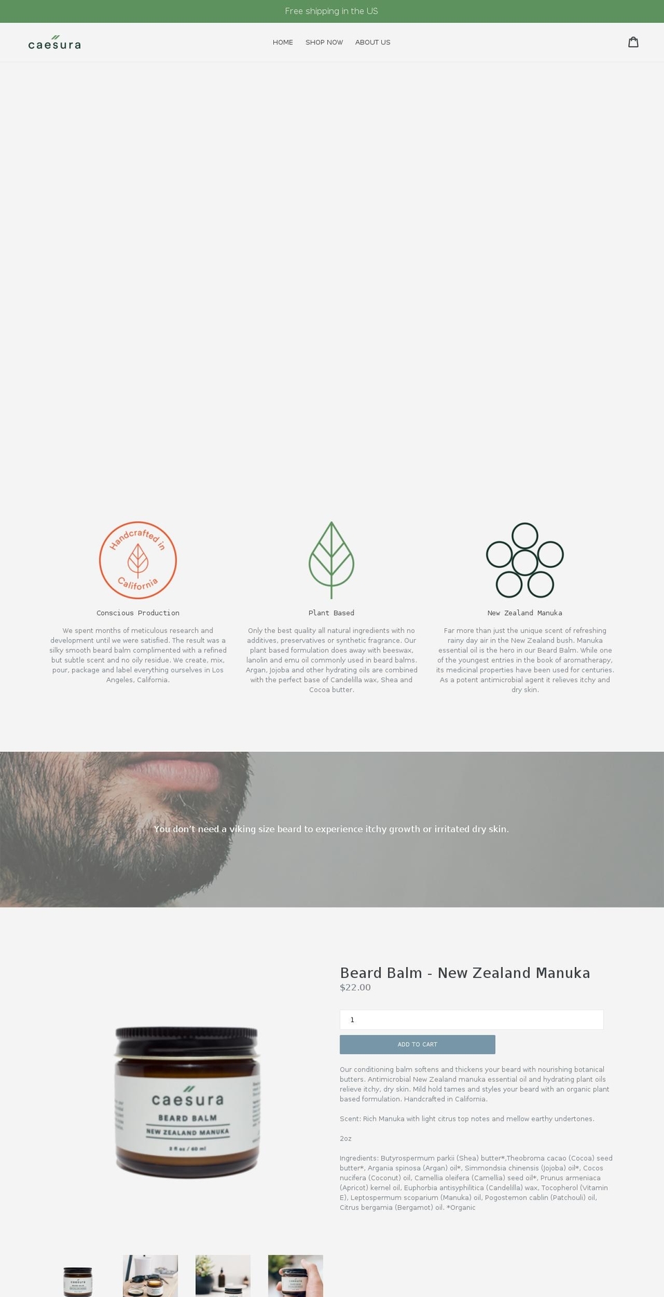 caesura.co shopify website screenshot