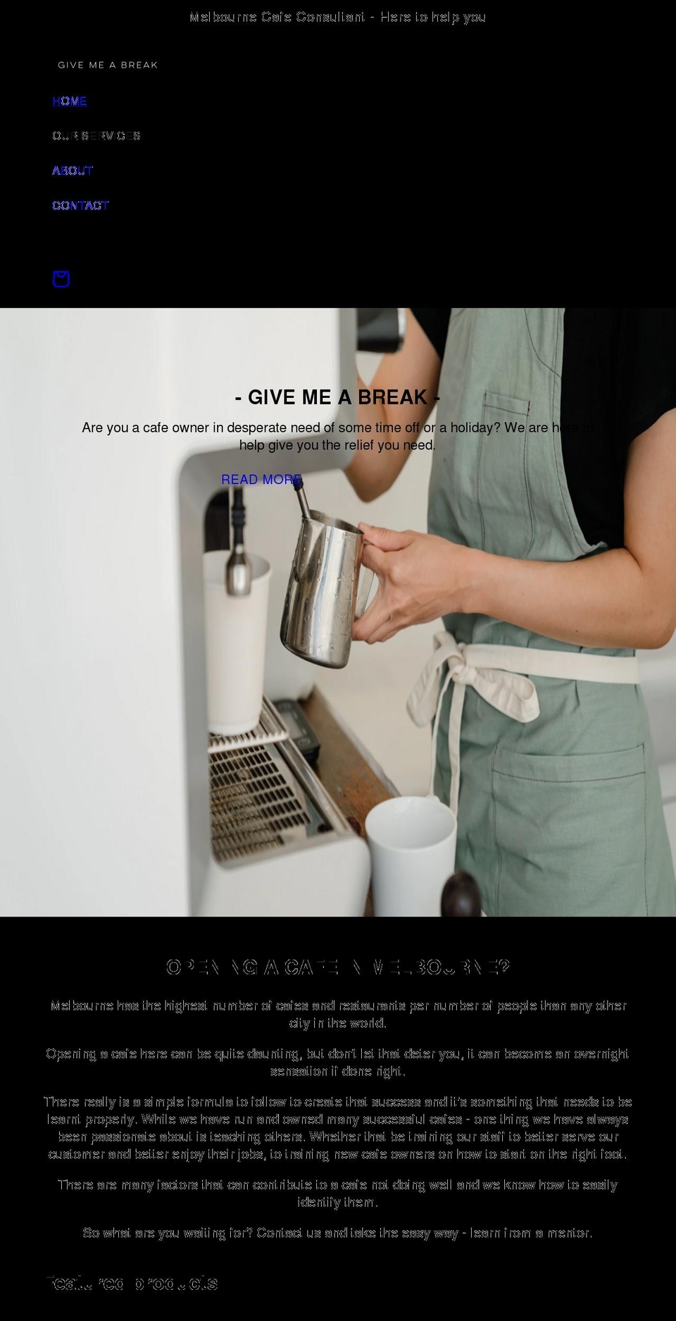 cafebreak.com.au shopify website screenshot