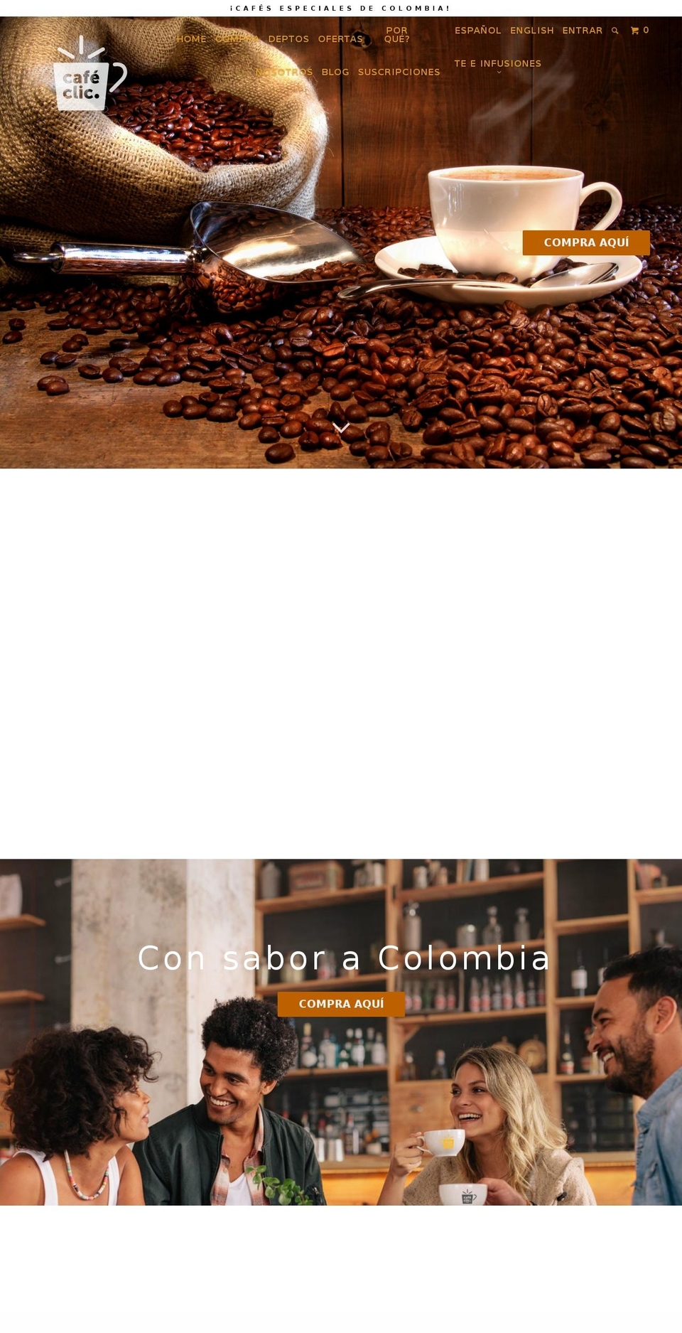 cafeclic.com shopify website screenshot