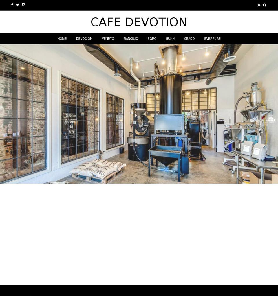 cafedevotion.com shopify website screenshot